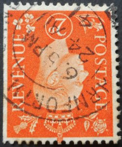 Great Britain 1938 GVI 2d inverted watermark SG 465Wi used