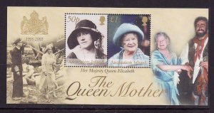 Ascension-Sc#801-Unused NH sheet-Queen Mother Elizabeth-2002-