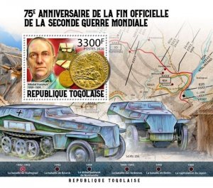 Togo - 2020 World War II Soviet Nikolay Voronov - Stamp Souvenir Sheet