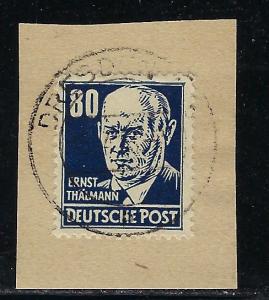 German Democratic Republic Scott # 134a, used, opp