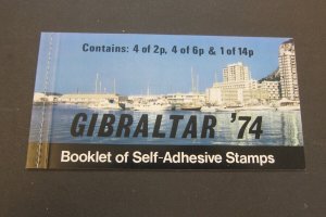 Gibraltar 1974 Sc 309a Booklet