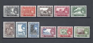 MALAYA/KEDAH 1957 SG 92/102 MNH Cat £120