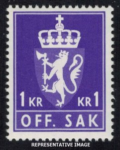 Norway Scott O104 Mint never hinged.