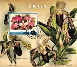 MALDIVE 2020 - Orchids /  minisheet