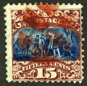 U.S. #118 USED RED CANCEL