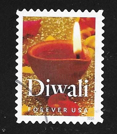 SC# 5142 - (47c) - Diwali - Used Single, Off Paper