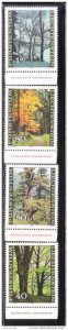 Liechtenstein 1980 Green Beeches Matrula forest Tree Sc 697-700 MNH A3281