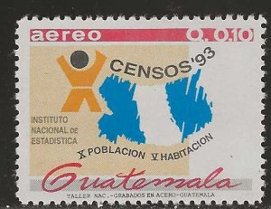 Guatemala 2001, Scott C875, 1993 Census (issued in 2001)