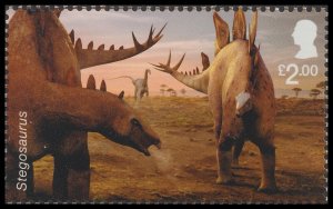 GB 5142 The Age of the Dinosaurs Stegosaurus £2.00 single MNH 2024