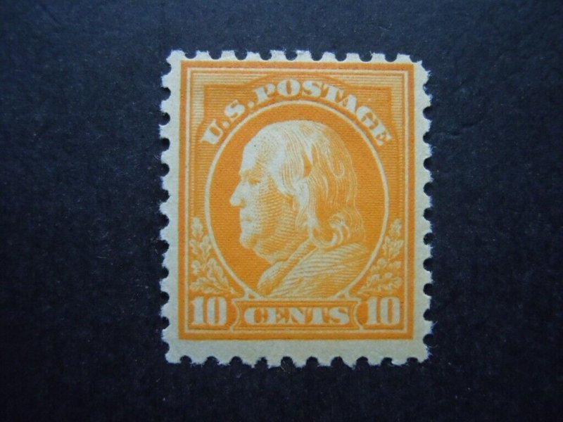 1916 #472 10c Washington Perf 10 MH OG F/VF CV $115 Includes New Mount