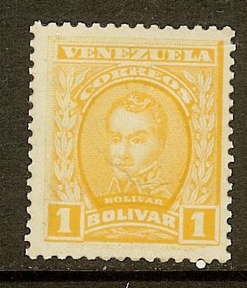 Venezuela, Scott #255, 1b Simon Bolivar, MLH