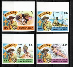 Ghana 1976 MNH Sc 565-8 IMPERFORATE