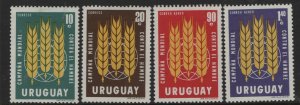 URUGUAY  700-701, C254-C255 MINT HINGED SET