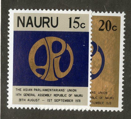 NAURU 182-3     MNH SCV $1.00  BIN $.60