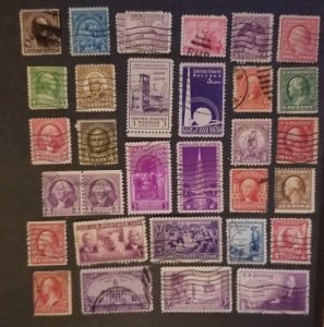 US VINTAGE Used Stamp Lot Collection T5550