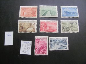 ALBANIA 1953 MNH  SC 491-498 SET XF  $25 (152)