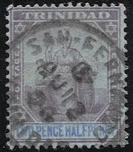 TRINIDAD 1902  Sc 80  2-1/2d  Used, San-Fernando postmark/cancel