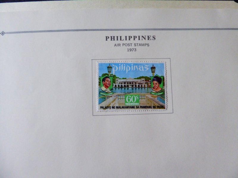 Philippines 1960-1973 Stamp Collection on Scott International Album Pages