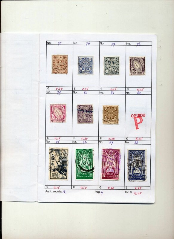 Ireland Mid/Modern Used On Approval Pages(Apprx 120 Items) ZZ 609