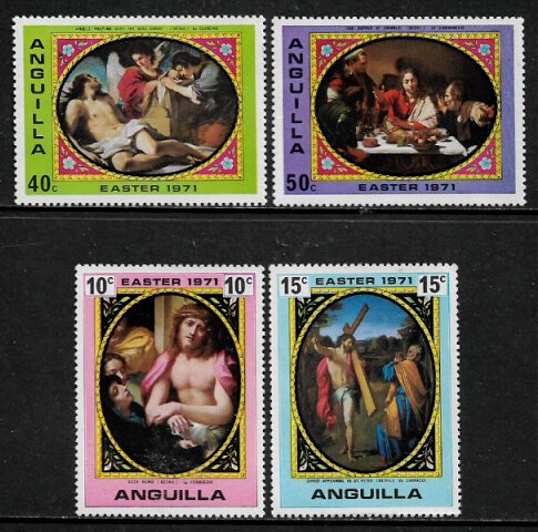 Anguilla #119-22 MNH Set - Easter Paintings