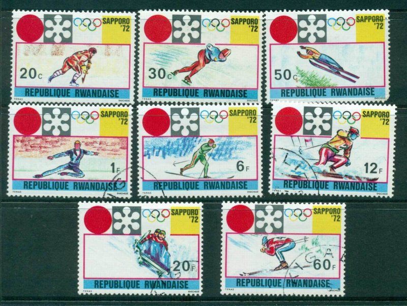 Rwanda 1972 Winter Olympics CTO Lot30874