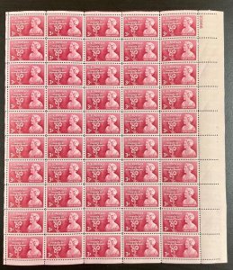 977     Moina Michael, Memorial Poppy    MNH 3 c sheet of 50   1948