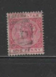 GIBRALTAR #10 1888 1p QUEEN VICTORIA F-VF USED a