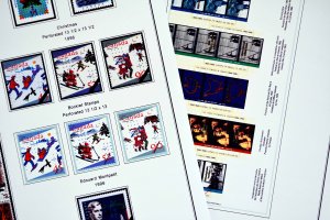 COLOR PRINTED CANADA 1989-1999 STAMP ALBUM PAGES (101 illustrated pages)