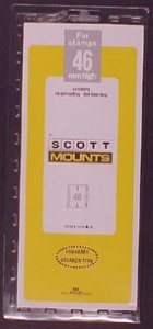 Scott Mounts Clear,46 STRIP 265  (pkg 10) 01036C