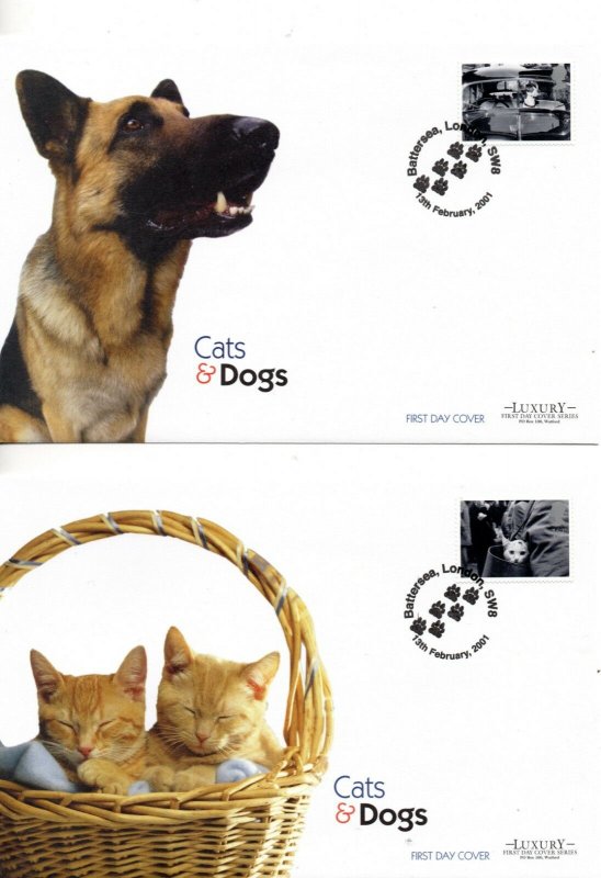 2001 Sg 2187/96 Cats and Dogs Luxury FDC (Limited Edition of 500 Covers)