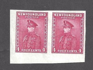 Canada NEWFOUNDLAND #189ai VF MINT NGAI PRINCE OF WALES IMPERFORATE PAIR BS27772