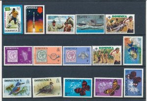 D394907 Dominica Nice selection of MNH stamps