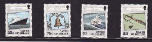 Cayes of Belize-Sc#6-10- id9-unused NH set-Ships-Lloyd's List-1984-