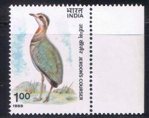 India MNH. Jerdon's Courser bird.  SC 1244. SCV $5