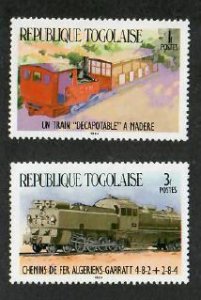 Togo; Scott 1264, 1266; 1984; Used