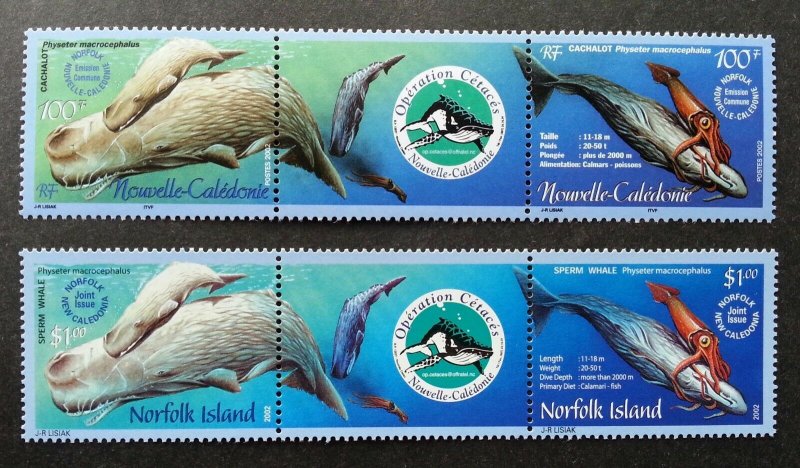 Norfolk Island Caledonia Joint Issue Cetacean Operation 2002 Whale (stamp) MNH