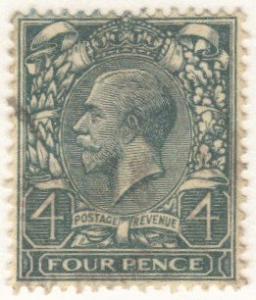 Great Britain #165 used - 4p king