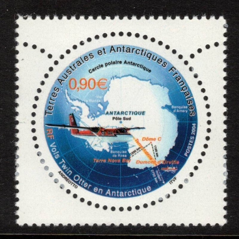 FRENCH ANTARCTIC 2004 Twin Otter Flights; Scott 335, Yvert 389; MNH