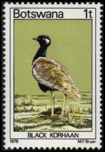 Botswana 198 - Mint-NH - 1t Black Korhaan (1978) (cv $0.90)