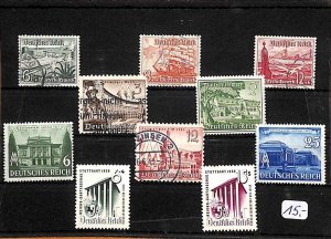 E0062 Germany Empire German Reich stamps selection mix lot