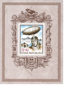 Czech 2023 František Běhounek Airship Zeppelin Arctic block MNH