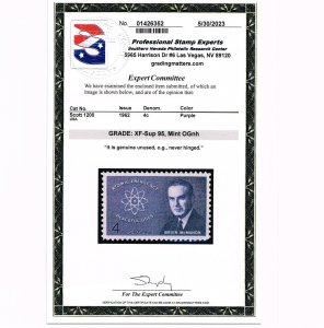 EXCEPTIONAL GENUINE SCOTT #1200 MINT PRISTINE OG NH PSE CERT GRADED XF-SUPERB 95