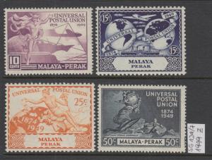 XG-W556 MALAYA - Perak, 1949 Upu 75Th Anniversary SG124/7 MNH Set