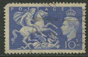 Great Britain -Scott 288 - KGVI - Definitive -1951 - Used - Single  10/-  Stamp