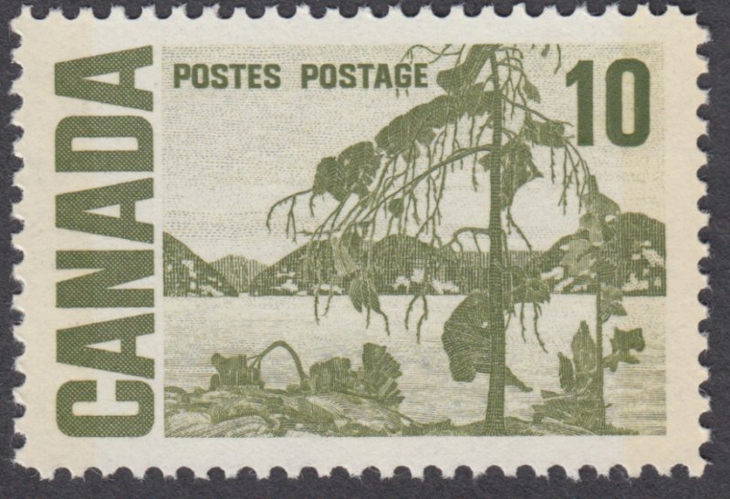 Canada - #462p - 10c Centennial Issue Jack Pine, W2B Tagged, DEX Gum - MNH