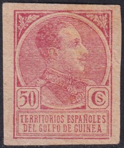 Spanish Guinea 1919 Sc 167 imperf variety MNG(*)