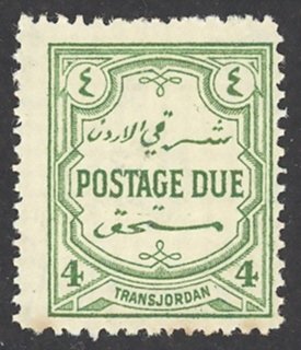 Jordan Sc# J32 MH 1929 4m Postage Due