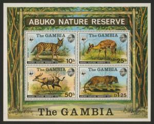 Gambia 344a MNH Abuko Reserve, Leopard, Antelope