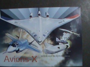 ​BURUNDI STAMP 2012 SC#1285 NASA-8 SPACE AIR CRAFTS- IMPERF :MNH S/S SHEET VF