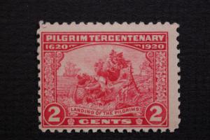 United States #549 2 Cent Pilgrim Tercentary 1920 MNH